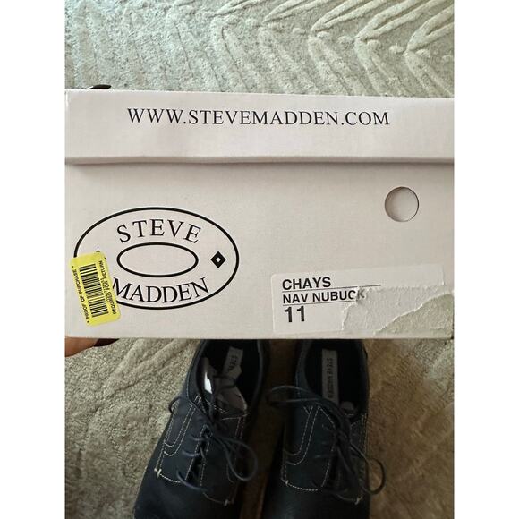 Steve Madden CHAYS Men’s Oxford Shoes – Navy Nubuck – Size 11 New - Picture 6 of 7